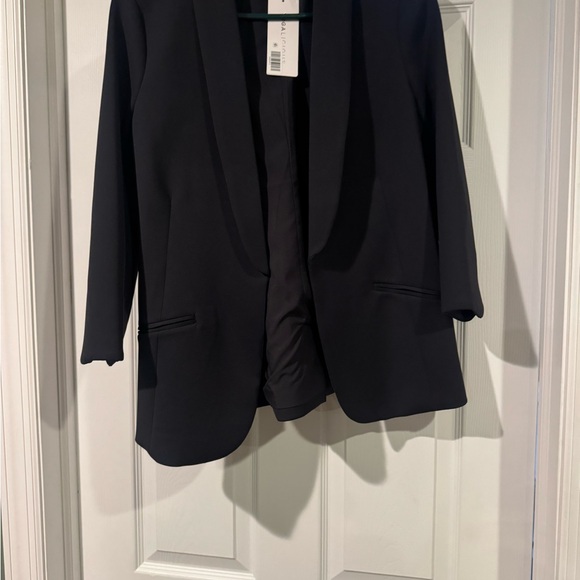 Yogalicious navy blueish/black blazer. Size small nwt - Picture 3 of 11